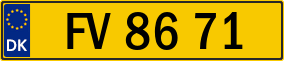 Trailer License Plate